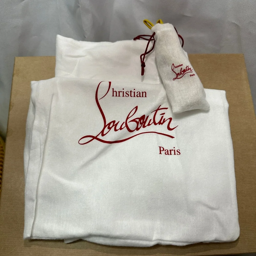🔥SOLD🔥NWT CHRISTIAN LOUBOUTIN MEN'S LOUIS FLAT LEATHER SPIKE HIGH-TOP SNEAKERS - Picture 16 of 16